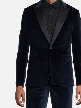 Paul Smith Men's Blue SOHO Fit Velvet Tuxedo Jacket Size 44